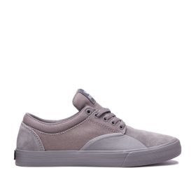 Supra Mens CHINO Grey/grey Low Top Shoes | CA-84728